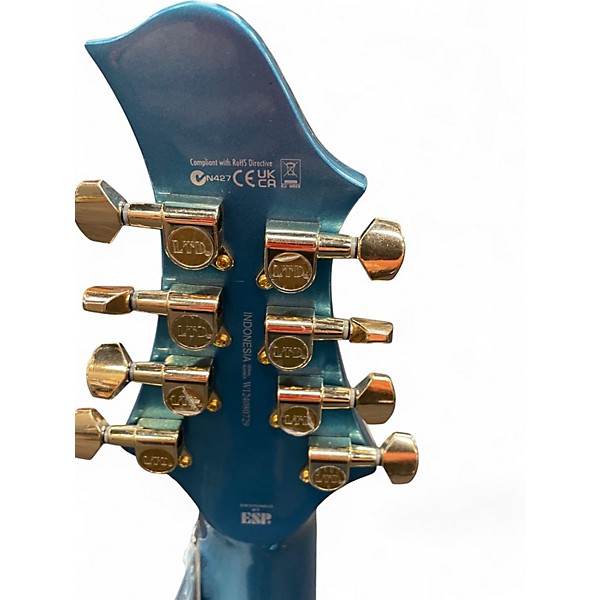 Used ESP LTD JR-208 Blue Solid Body Electric Guitar