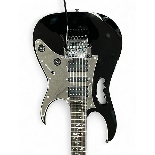 Used Ibanez JEM77VBK Black Solid Body Electric Guitar