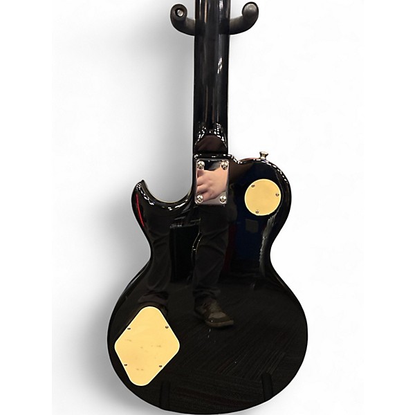 Used Monoprice Route 66 LP Black Solid Body Electric Guitar