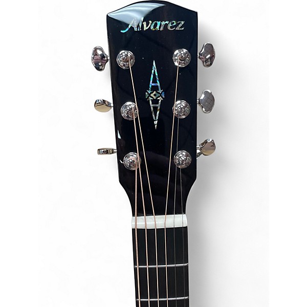 Used Alvarez LD70e Herringbone Sunset Acoustic Guitar