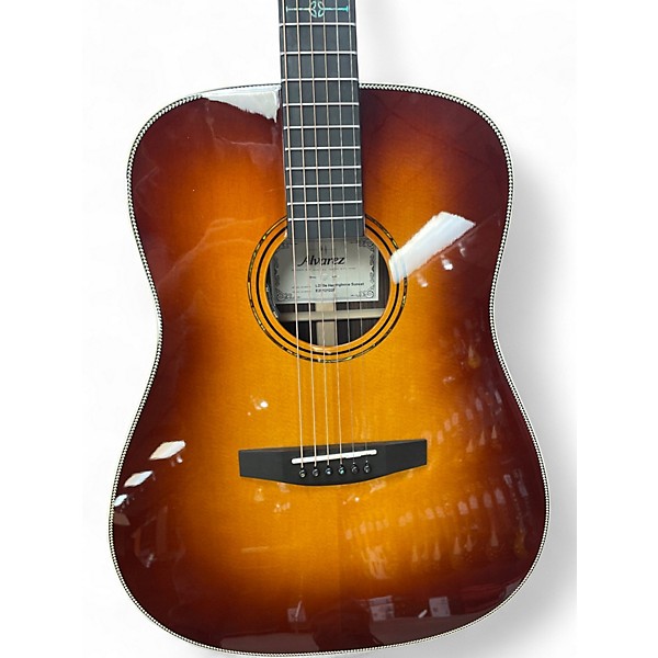 Used Alvarez LD70e Herringbone Sunset Acoustic Guitar