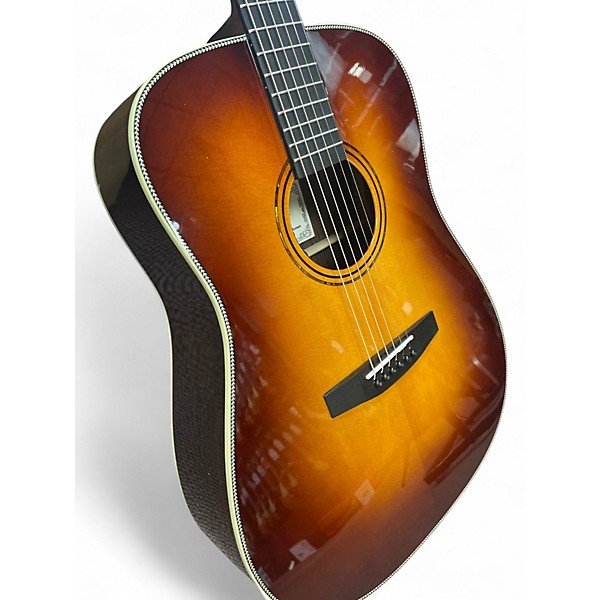 Used Alvarez LD70e Herringbone Sunset Acoustic Guitar