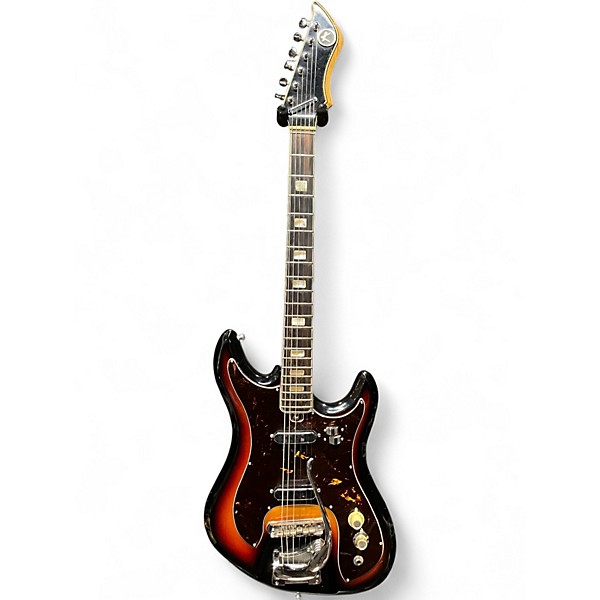 Used Kay K-20T 3 Tone Sunburst Solid Body Electric Guitar