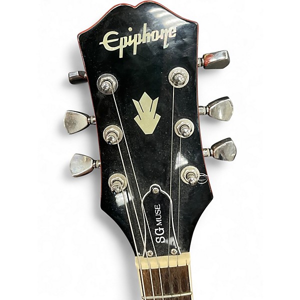 Used Epiphone SG Muse Metallic Orange Solid Body Electric Guitar
