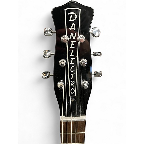 Used Danelectro 59 Resonator Black Hollow Body Electric Guitar