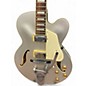 Used Ibanez AFS75T Artcore Bigsby Metallic Silver Hollow Body Electric Guitar