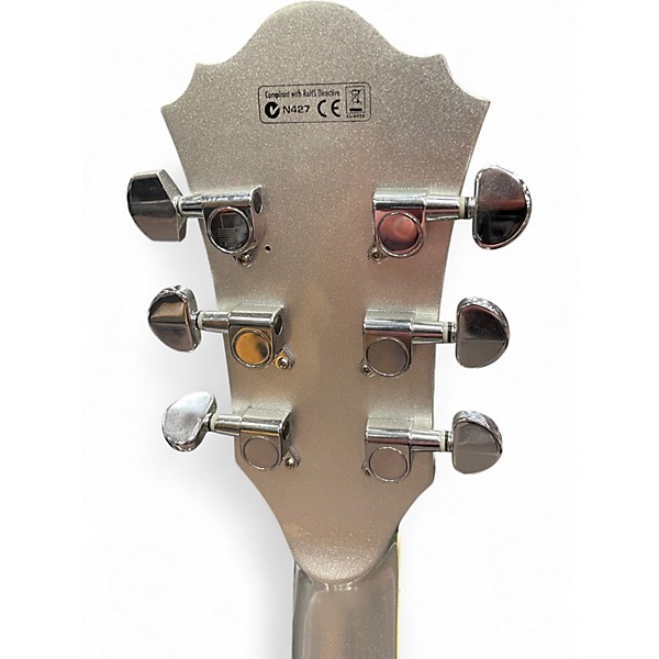 Used Ibanez AFS75T Artcore Bigsby Metallic Silver Hollow Body Electric Guitar