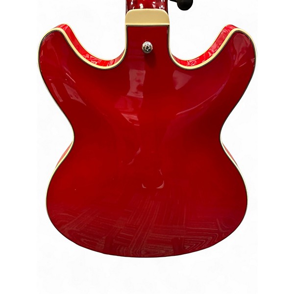 Used Ibanez AS73 Trans Red Hollow Body Electric Guitar