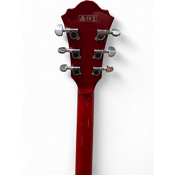 Used Ibanez AS73 Trans Red Hollow Body Electric Guitar