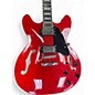 Used Cort SOURCE SEMI-HOLLOW Cherry Hollow Body Electric Guitar