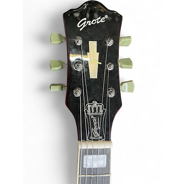 Used Cort SOURCE SEMI-HOLLOW Cherry Hollow Body Electric Guitar