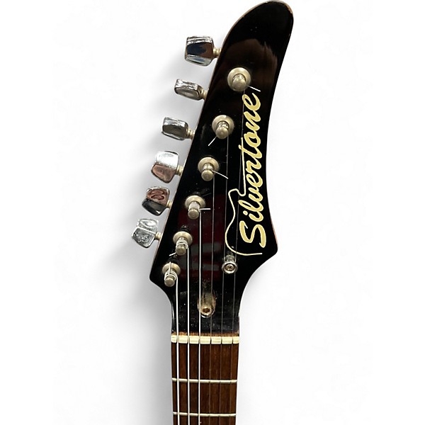 Used Silvertone SS-10 2 Color Sunburst Solid Body Electric Guitar