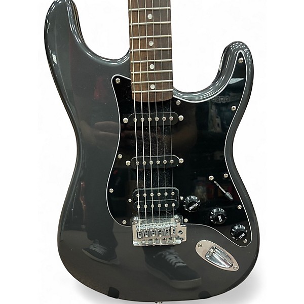 Used Squier Affinity Stratocaster Charcoal Metallic Gray Solid Body Electric Guitar