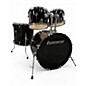 Used Ludwig 4 Piece Accent Black Drum Kit thumbnail