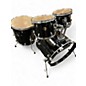 Used Ludwig 4 Piece Accent Black Drum Kit