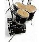 Used Ludwig 4 Piece Accent Black Drum Kit
