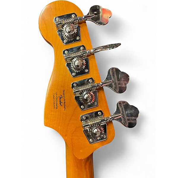 Used 2021 Squier Classic Vibe 1960S Precision Bass 3 Tone Sunburst Electric Bass Guitar