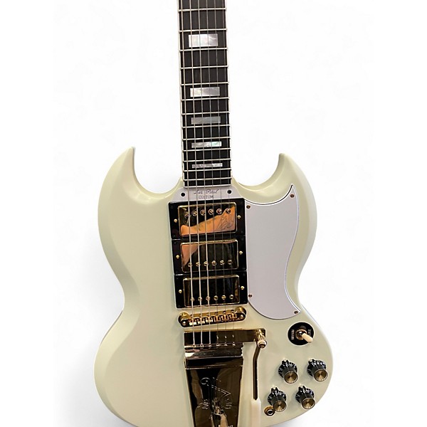 Used Epiphone LES PAUL CUSTOM SG INSPIRED BY GIBSON WHITE Solid Body Electric Guitar