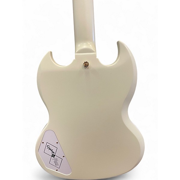 Used Epiphone LES PAUL CUSTOM SG INSPIRED BY GIBSON WHITE Solid Body Electric Guitar