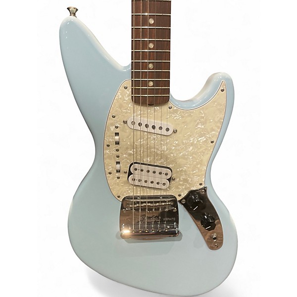 Used Fender Jagstang Sonic Blue Solid Body Electric Guitar