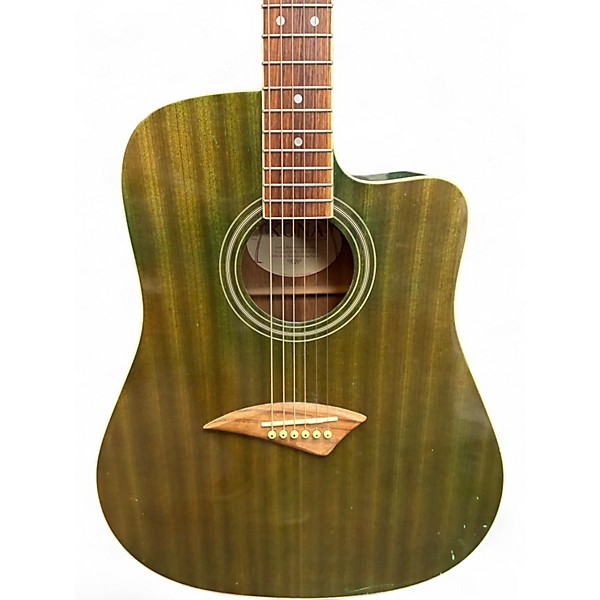 Used Kona K1TG Trans Green Acoustic Guitar