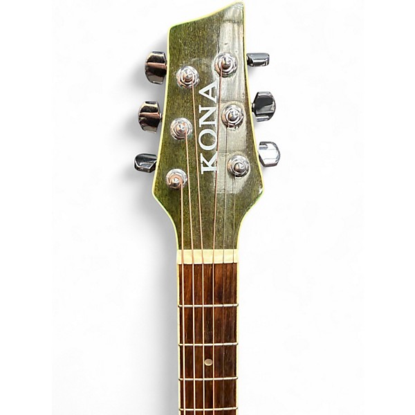 Used Kona K1TG Trans Green Acoustic Guitar