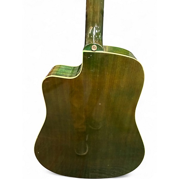 Used Kona K1TG Trans Green Acoustic Guitar