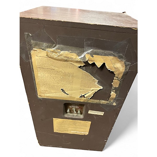 Used Advent LOUDSPEAKER UTILITY CABINET Unpowered Speaker