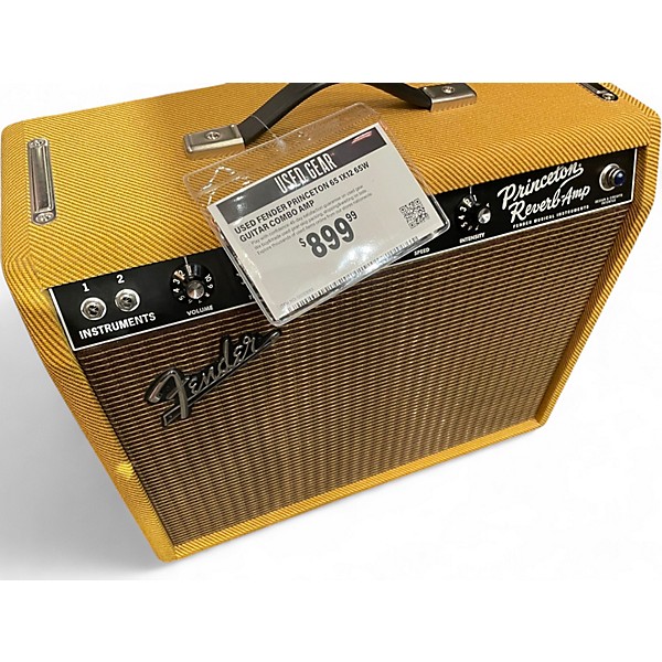 Used Fender Princeton 65 1x12 65W Guitar Combo Amp