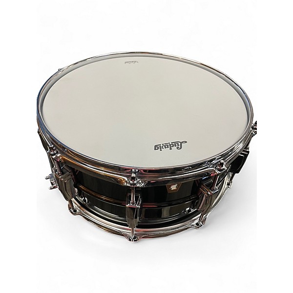 Used Ludwig 6.5X14 Black Beauty Snare Black Chrome Drum