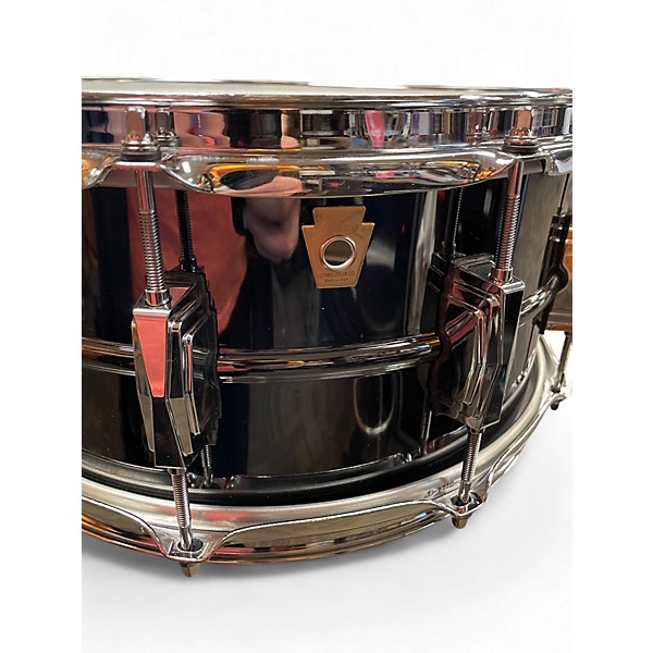 Used Ludwig 6.5X14 Black Beauty Snare Black Chrome Drum