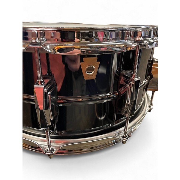 Used Ludwig 6.5X14 Black Beauty Snare Black Chrome Drum