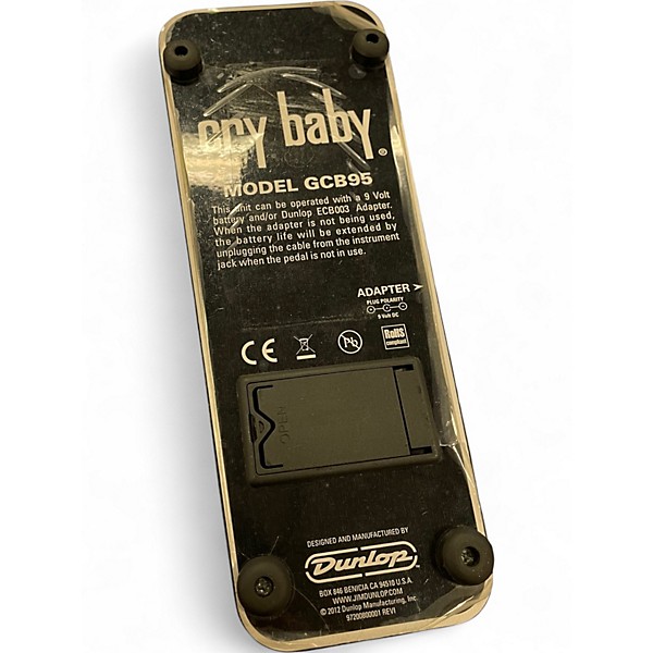 Used Dunlop GCB95 Original Crybaby Wah Effect Pedal
