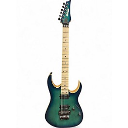 Used Ibanez RG652AHM-NGB Nebula Green Burst Solid Body Electric Guitar