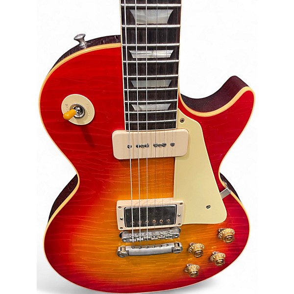 Used Gibson Custom Shop 59 Les Paul Standard P90/HB Murphy Lab Washed Cherry Sunburst Ultra Light Aged Solid Body Electri...