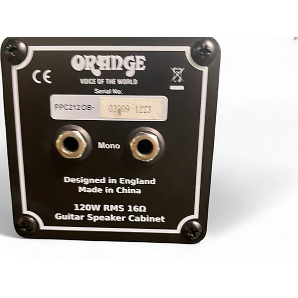 Used Orange Amplifiers PPC212OB Open Back 120W 2x12 Guitar Cabinet