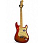Used 2009 Fender American Deluxe Stratocaster Sunset Metallic Solid Body Electric Guitar thumbnail