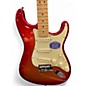 Used 2009 Fender American Deluxe Stratocaster Sunset Metallic Solid Body Electric Guitar