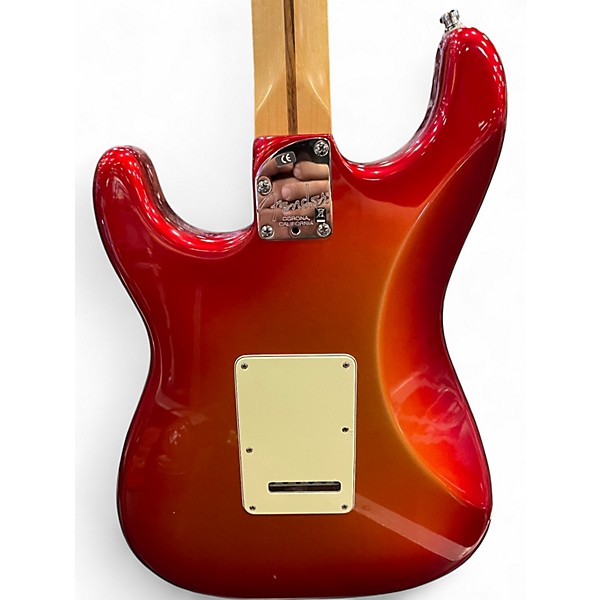 Used 2009 Fender American Deluxe Stratocaster Sunset Metallic Solid Body Electric Guitar