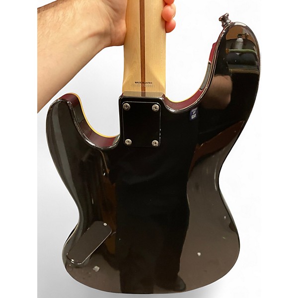 Used Fender Aerodyne Jazz Bass Black Electric Bass Guitar