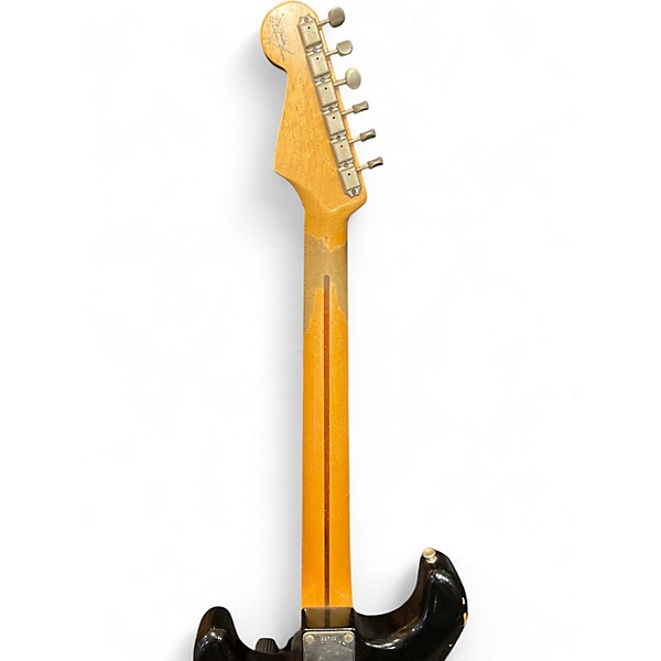 Used 1999 Fender 56 REISSUE STRAT RELIC BLK Black Solid Body Electric Guitar