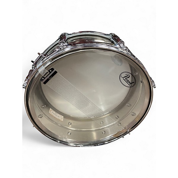 Used Pearl 5.5X14 Sensitone Snare brushed steel Drum