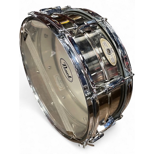 Used Pearl 5.5X14 Sensitone Snare brushed steel Drum