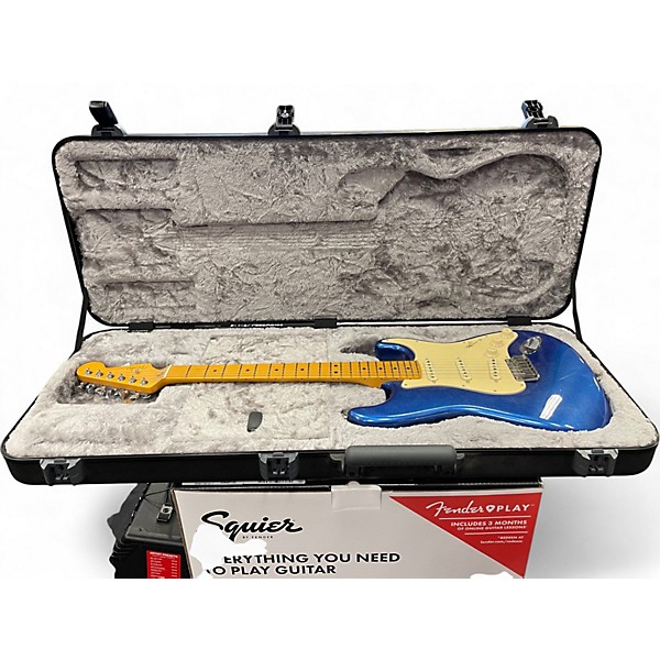 Used 2021 Fender American Ultra Stratocaster COBRA BLUE Solid Body Electric Guitar