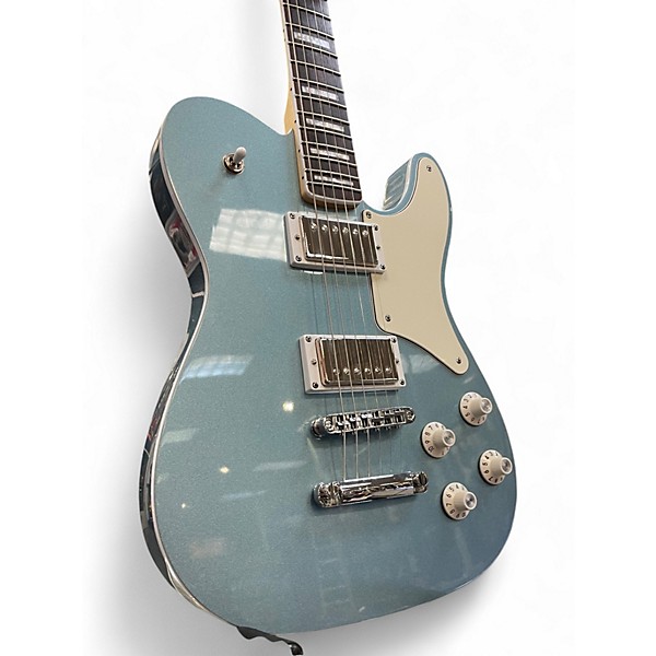 Used Squier Paranormal Troublemaker Telecaster Deluxe Ice Blue Solid Body Electric Guitar