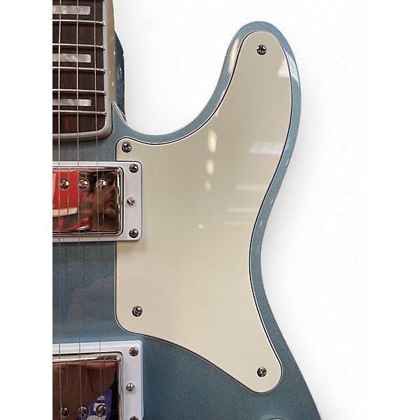 Used Squier Paranormal Troublemaker Telecaster Deluxe Ice Blue Solid Body Electric Guitar