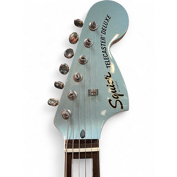 Used Squier Paranormal Troublemaker Telecaster Deluxe Ice Blue Solid Body Electric Guitar