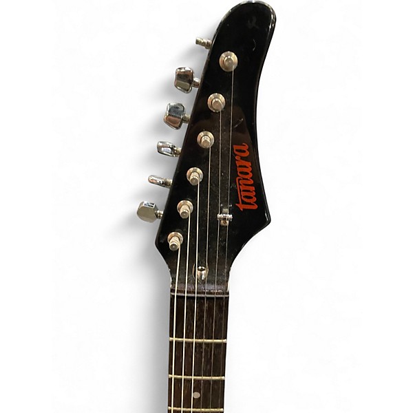 Used Tanara S Style Black Solid Body Electric Guitar