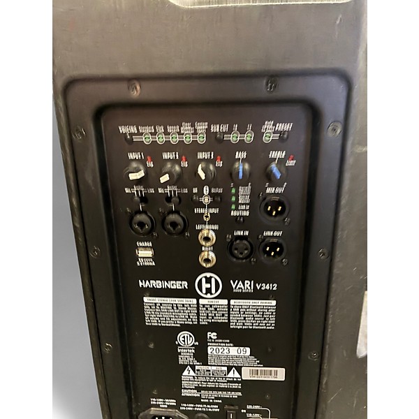 Used Harbinger VARI V3412 Powered Speaker