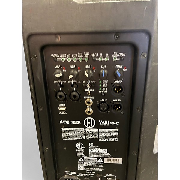 Used Harbinger VARI V3412 Powered Speaker